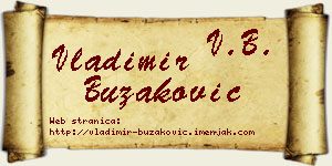 Vladimir Buzaković vizit kartica